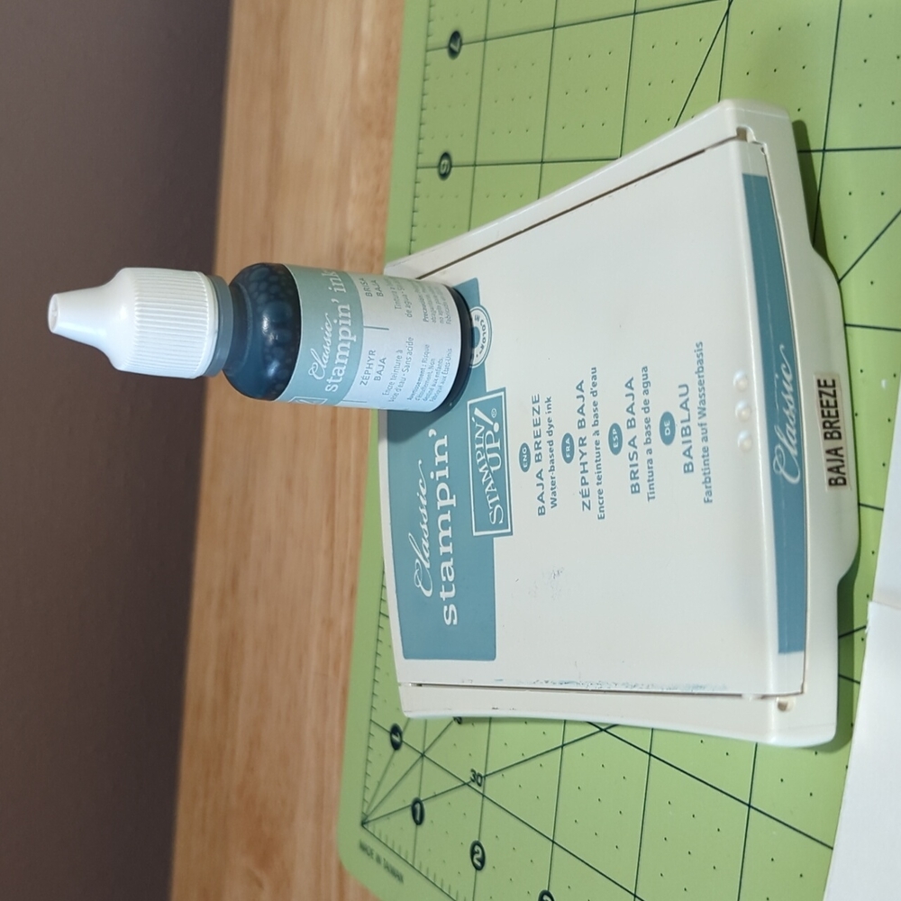 Retired Baja Breeze Stampin' up stamp pad and refill
